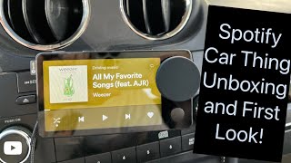 Spotify Car Thing Unboxing and First LookSetup [upl. by Haodnanehs]