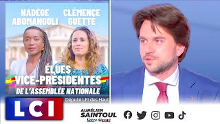 ❌ Ne pas serrer la main au RN cest pratiquer les gestes barrières  Aurélien Saintoul sur LCI [upl. by Ciapas]