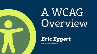 A WCAG Overview — Web Content Accessibility Guidelines WCAG 21 and 20 Explained [upl. by Chelsae]