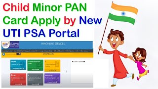 New Minor PAN Card Kaise Banaye 2024  New PSA Portal Se Child PAN Card Kaise Apply Kare 2024 [upl. by Niarbo]