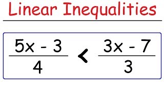 How To Solve Linear Inequalities [upl. by Alvan]