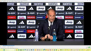 VIDEOCONFERENZA ALLEGRI VIGILIA ATALANTA JUVENTUS 30 09 2023 [upl. by Sherborn]