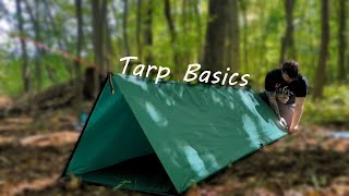 Tarp Basics  5 Shelters to Learn [upl. by Eibot679]