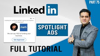 LinkedIn Spotlight Ads Tutorial  How to create Spotlight Ads on LinkedIn linkedinads spotlightads [upl. by Adnyl]