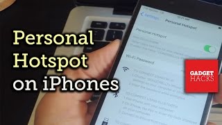 Use Your iPhone as a Mobile Hotspot amp Share Internet HowTo [upl. by Jobe924]