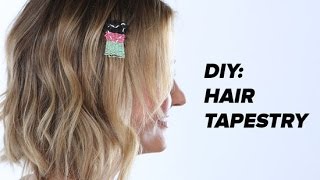 DIY Hair Tapestry Tutorial  Beauty Junkie [upl. by Kerwinn39]