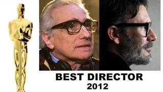 Oscars 2012 Best Director Nominees Martin Scorsese Michel Hazanavicius Terrence Malick [upl. by Eeralih]