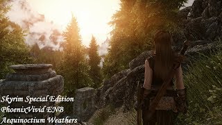 Skyrim SE  PhoenixVivid ENB  Aequinoctium Weathers Version [upl. by Kcirreg]