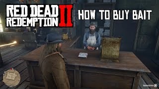 How to BUY BAIT  Red Dead Redemption 2 [upl. by Natka]