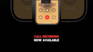 Call Recording in iPhone 🔥 iphone callrecording ios18 iphone16 [upl. by Drexler104]