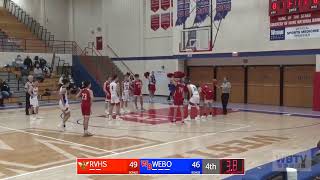 Western Boone VS Rossville HS  Varsity Boys Basketball [upl. by Nedarb]