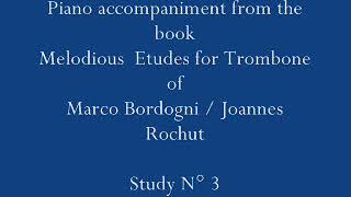 BordogniRochut  Piano accompaniment Study N° 3 for Trombone [upl. by Cormier]