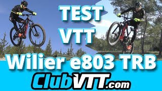 Vtt VAE WILIER e803 TRB  test terrain avec un rider   507 [upl. by Lennod514]