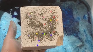 Buttery Dyed Gym Chalk Crushing  Water  Satisfying ASMR [upl. by Sanalda194]