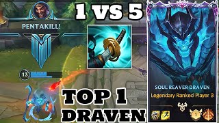 Wild Rift Draven  Top 1 Draven Gameplay Legendary Ranked [upl. by Audley]