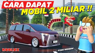 LOKASI DAN CARA CEPAT DAPAT MOBIL MISTERIUS SPESIAL IMLEK  KODE REDEEM CDID UPDATE  Roblox [upl. by Eiramyma33]