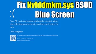 HOW TO Fix Nvlddmkmsys BSOD Blue Screen Error in Windows 10 or 11 [upl. by Eyar181]