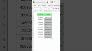 Barcodes in Excel erstellen und drucken excel office365 [upl. by Gadmon]