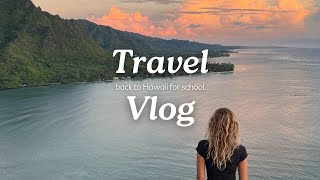 Travel with me back to Hawaii for school Vlog [upl. by Frendel]