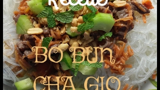 RECETTE DU BO BUN CHA GIO [upl. by Aicel]