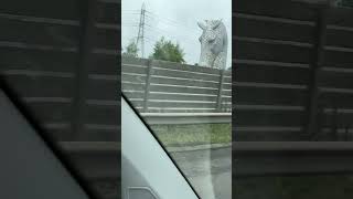 KelpiessteelhorseheadScotlandsightsyoutubeviralTravelvlogbeautifulplacesedinburghKelpies [upl. by Butterfield]