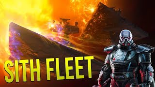 SITH FLEET vs GALACTIC EMPIRE  STAR WARS Empire at War Yoden Mod [upl. by Fatima]