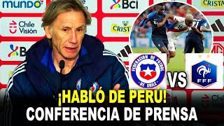 FRANCIA VS CHILE Conferencia de prensa del quottigrequot Ricardo Gareca [upl. by Lathrop]