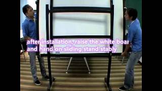 Whiteboard mobile stand installation（English Version） [upl. by Ancilin]