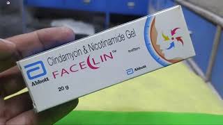 Faceclin Gel Clindamycin amp Nicotinamide Gel Faceclin Gel for Acne Uses side effects and benefits [upl. by Arotal]