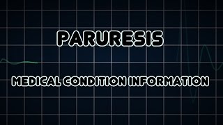 Paruresis Medical Condition [upl. by Sheena]