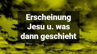 Die Erscheinung Jesu und deren Ablauf in biblischer Reihenfolge und was danach kommt [upl. by Ely311]