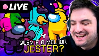 LIVE DE AMONG US  QUEM É O MELHOR JESTER [upl. by Lyudmila]