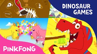 Dinosaur Game SPECIAL  TyrannosaurusRex Game and More  Compilation  PINKFONG Songs for Children [upl. by Ainej]