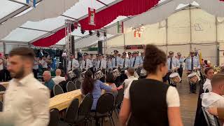 Schützenfest Grevenbroich 2024 Deutschlands Waffenehre Tambourcorps Neuenhausen und Elsen [upl. by Enitselec]