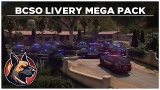 BCSO LIVERY MEGA PACK OUT NOW  1080 Designs [upl. by Anairb]