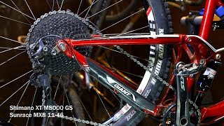 Shimano XT M8000 1x11  Sunrace 11461150 test [upl. by Asserrac626]