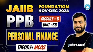 JAIIB Oct 2024  PPB Important Theory  MCQs  Module B Unit 35  JAIIB Online Class  Himanshu Sir [upl. by Assital276]