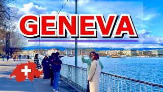 GenevaSwitzerland 🇨🇭 A Walking Tour In Geneva Switzerland March 2024 [upl. by Auhsot]