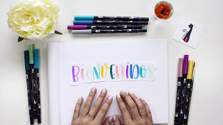 Cómo coger el rotulador pincel y conseguir trazos perfectos en lettering [upl. by Codie419]