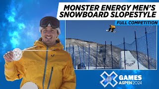 Monster Energy Men’s Snowboard Slopestyle FULL COMPETITION  X Games Aspen 2024 [upl. by Jody]