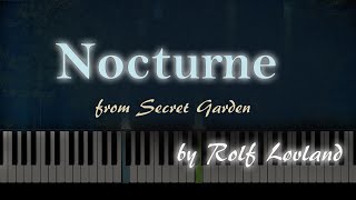 Nocturne  Secret Garden  Piano Tutorial [upl. by Ultima975]