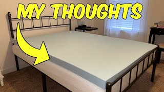 Review of the Linenspa 3 Inch Gel Infused Memory Foam Mattress Topper [upl. by Waligore]