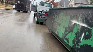 Roll Off Truck  Trash Dumpster Drop Off in Frisco USA [upl. by Conrade]