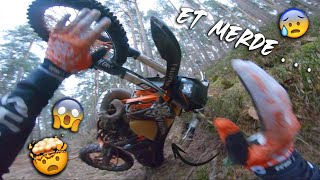 MA PROPRE MOTO ME BRISE LA JAMBE  😱🏥 Enduro Duel 2 [upl. by Mariano607]