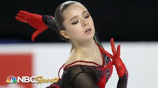 Russian 15 year old Valieva WINS GOLD in stunning Grand Prix debut  NBC Sports [upl. by Anirba]