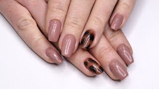 Tortoiseshell Nail Art Tutorial ft Light Elegance amp The Gel Bottle  Hard Gel Overlay  Gemma Plumb [upl. by Eenafets721]