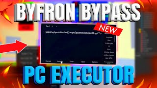 NEW EXECUTOR Bypass Byfron on ROBLOX  PC Script Executor [upl. by Etterraj480]