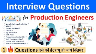 Interview Questions for Production Engineers Production Supervisor Interview Question amp Answer 1 [upl. by Olinde]