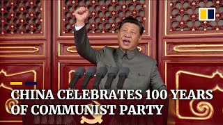 Xi Jinping leads celebrations marking centenary of China’s ruling Communist Party [upl. by Ester]