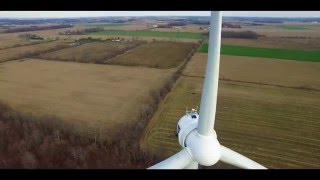 Goldwind Americas North Findlay Wind Campus Drone Video [upl. by Naegem806]